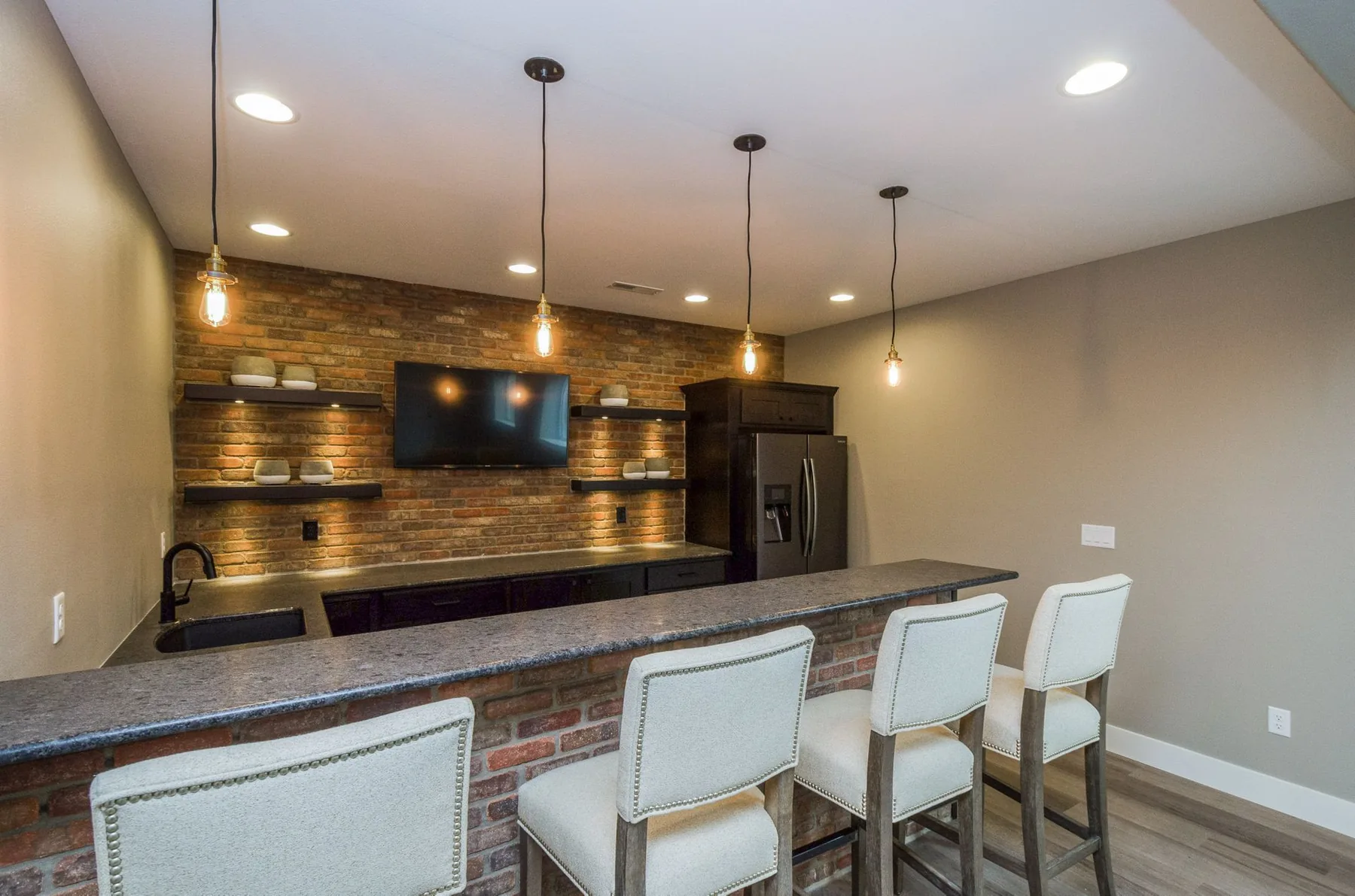 Finished lower-level living area