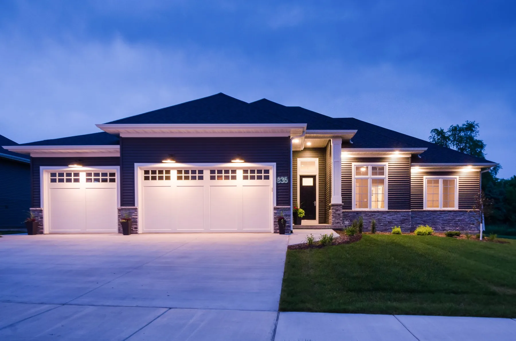 Home at dusk